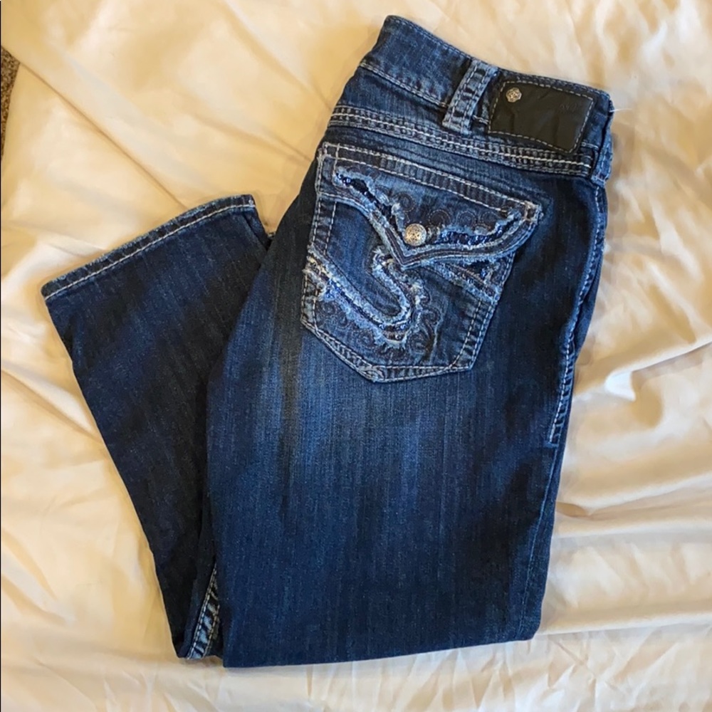 Women’s Silver Capris